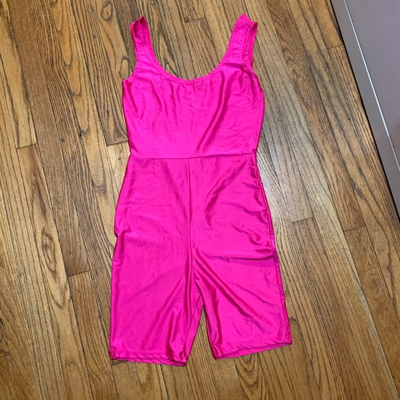 BOOHOO Neon Pink Unitard - (Size US 4) - Picture 2 of 2